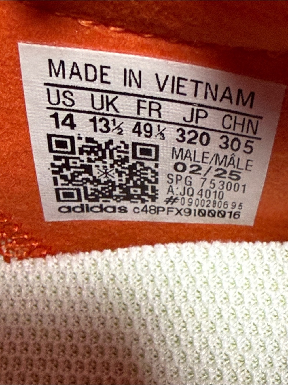 ADIZERO ELECTRIC.1 MEN’S FOOTBALL CLEATS “TEAM ORANGE” - Picture 15 of 15